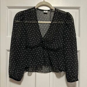 Sunday Best sheer polka dot blouse